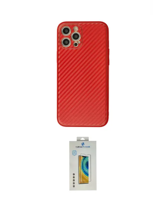 ieg™ iPhone 12 Pro Max Kılıf Ahenk Işık - Siyah Polymer Nano Ekran Koruyucu