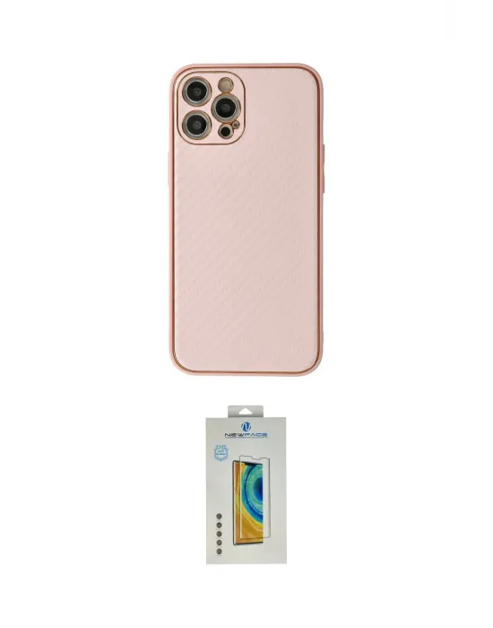 ieg™ iPhone 12 Pro Max Kılıf Ahenk Işık - Siyah Polymer Nano Ekran Koruyucu