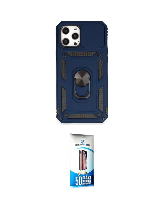ieg™ iPhone 12 Pro Max Kılıf Ahenk Klasik - Siyah 5D Eko Cam Ekran Koruyucu