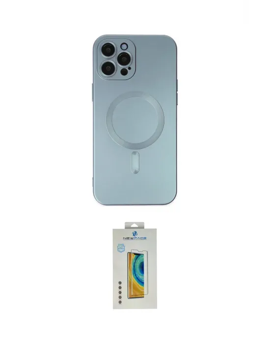 ieg™ iPhone 12 Pro Max Kılıf Akış Minimal Özel Seri - Siyah Polymer Nano Ekran Koruyucu