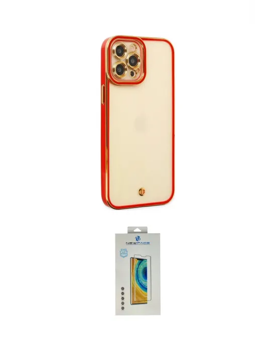 ieg™ iPhone 12 Pro Max Kılıf Çekirdek Klasik Serisi - Siyah Polymer Nano Ekran Koruyucu