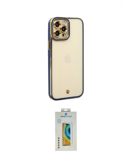 ieg™ iPhone 12 Pro Max Kılıf Çekirdek Klasik Serisi - Siyah Polymer Nano Ekran Koruyucu