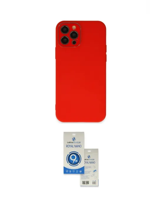ieg™ iPhone 12 Pro Max Kılıf Çekirdek Modern Serisi - Şeffaf Royal Nano Ekran Koruyucu