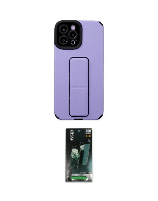 ieg™ iPhone 12 Pro Max Kılıf Çekirdek Yansıma - Şeffaf 360 Full Body Arka Koruyucu