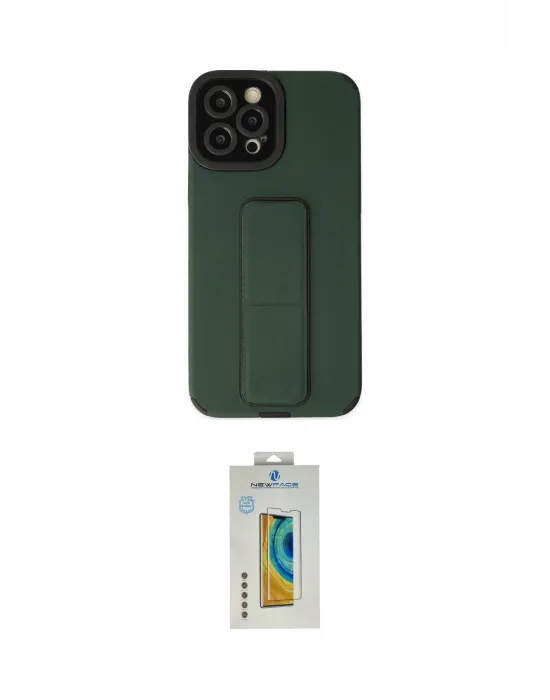 ieg™ iPhone 12 Pro Max Kılıf Çekirdek Yansıma - Siyah Polymer Nano Ekran Koruyucu