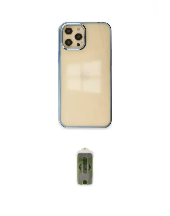 ieg™ iPhone 12 Pro Max Kılıf Doruk Doku Prime - Siyah Joko Magic 5D Hayalet Cam