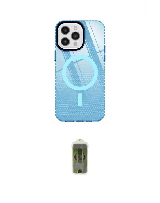 ieg™ iPhone 12 Pro Max Kılıf Doruk Prime - Siyah Joko Magic 5D Hayalet Cam