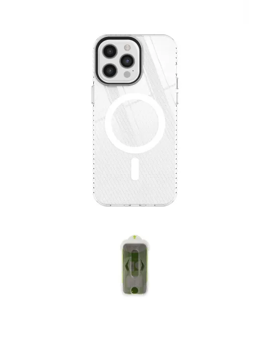 ieg™ iPhone 12 Pro Max Kılıf Doruk Prime - Siyah Joko Magic 5D Hayalet Cam