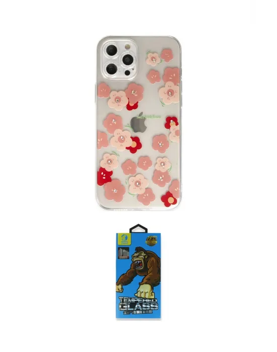 ieg™ iPhone 12 Pro Max Kılıf Eksen Asil Prime - Siyah 18D Cam Ekran Koruyucu