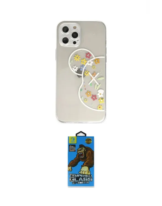 ieg™ iPhone 12 Pro Max Kılıf Eksen Asil Prime - Siyah 18D Cam Ekran Koruyucu