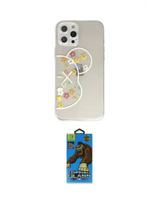 ieg™ iPhone 12 Pro Max Kılıf Eksen Asil Prime - Siyah 18D Cam Ekran Koruyucu