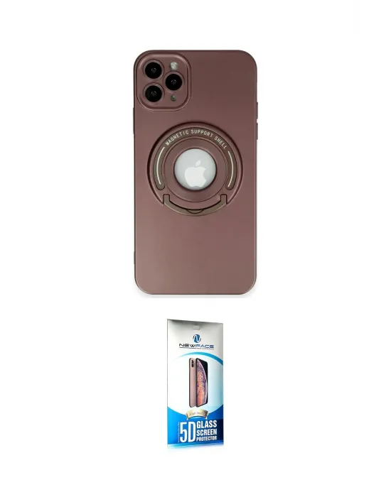 ieg™ iPhone 12 Pro Max Kılıf Eksen Klasik Prime - Siyah 5D Eko Cam Ekran Koruyucu