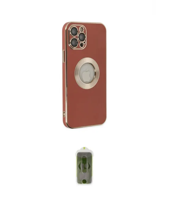 ieg™ iPhone 12 Pro Max Kılıf İz Form Serisi - Siyah Joko Magic 5D Hayalet Cam