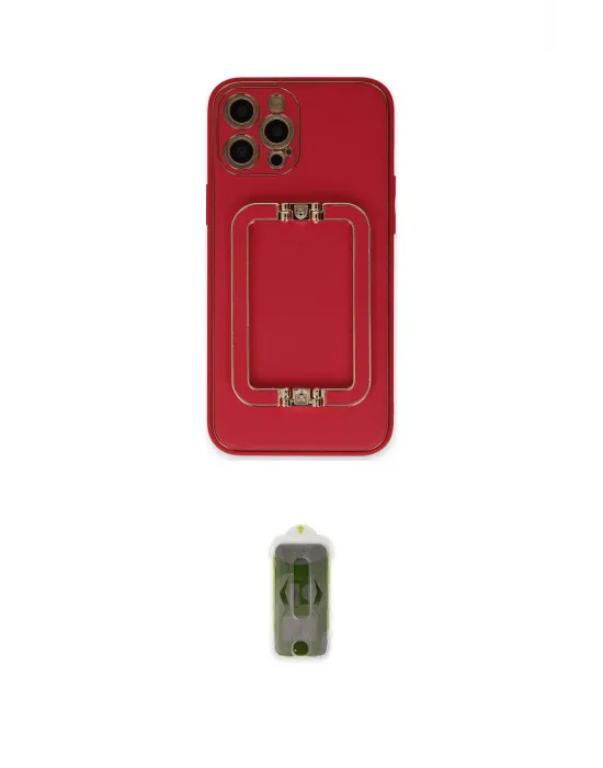 ieg™ iPhone 12 Pro Max Kılıf Kozmos Minimal Prime - Siyah Joko Magic 5D Hayalet Cam