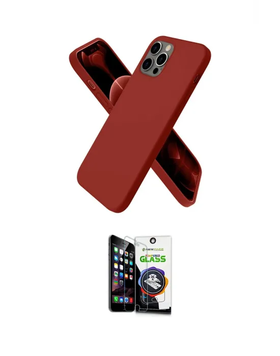 ieg™ iPhone 12 Pro Max Kılıf Kozmos Yansıma Özel Seri - Şeffaf Temperli Cam Ekran Koruyucu