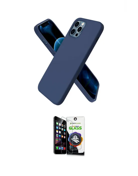 ieg™ iPhone 12 Pro Max Kılıf Kozmos Yansıma Özel Seri - Şeffaf Temperli Cam Ekran Koruyucu