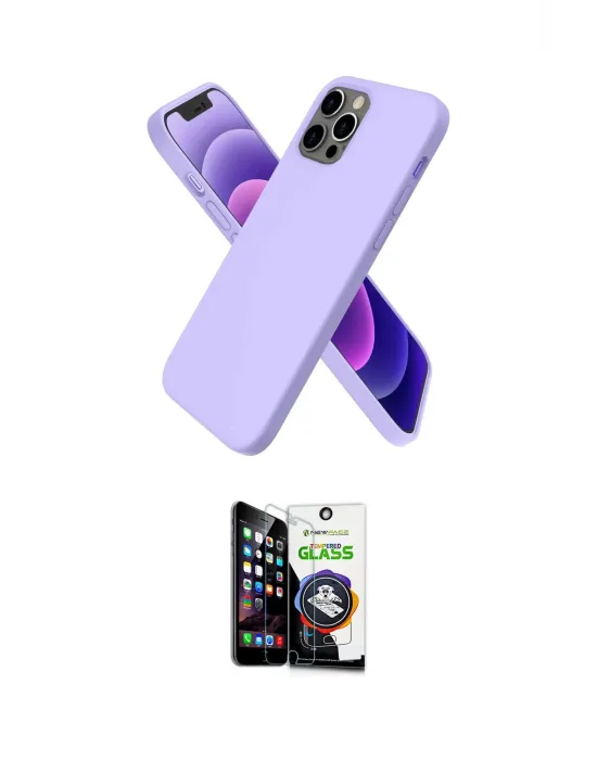 ieg™ iPhone 12 Pro Max Kılıf Kozmos Yansıma Özel Seri - Şeffaf Temperli Cam Ekran Koruyucu