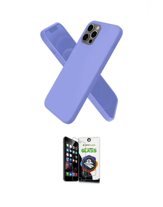 ieg™ iPhone 12 Pro Max Kılıf Kozmos Yansıma Özel Seri - Şeffaf Temperli Cam Ekran Koruyucu