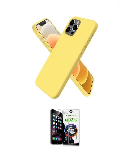 ieg™ iPhone 12 Pro Max Kılıf Kozmos Yansıma Özel Seri - Şeffaf Temperli Cam Ekran Koruyucu