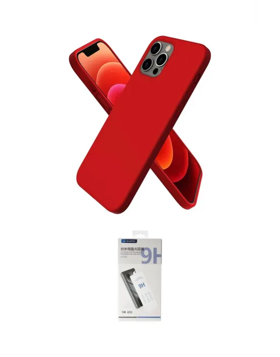 ieg™ iPhone 12 Pro Max Kılıf Kozmos Yansıma Özel Seri - Şeffaf Uv Polymer Nano Ekran Koruyucu
