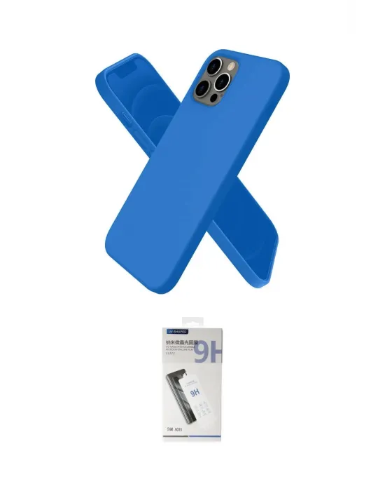 ieg™ iPhone 12 Pro Max Kılıf Kozmos Yansıma Özel Seri - Şeffaf Uv Polymer Nano Ekran Koruyucu