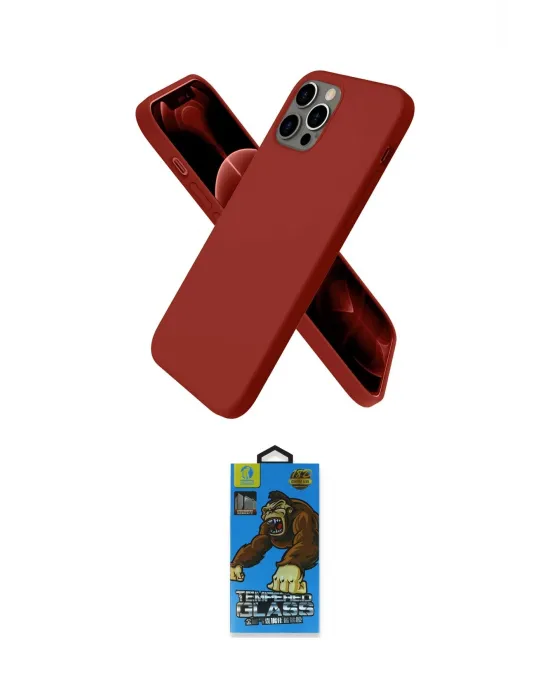ieg™ iPhone 12 Pro Max Kılıf Kozmos Yansıma Özel Seri - Siyah 18D Cam Ekran Koruyucu