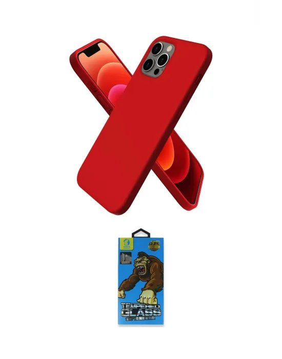 ieg™ iPhone 12 Pro Max Kılıf Kozmos Yansıma Özel Seri - Siyah 18D Cam Ekran Koruyucu