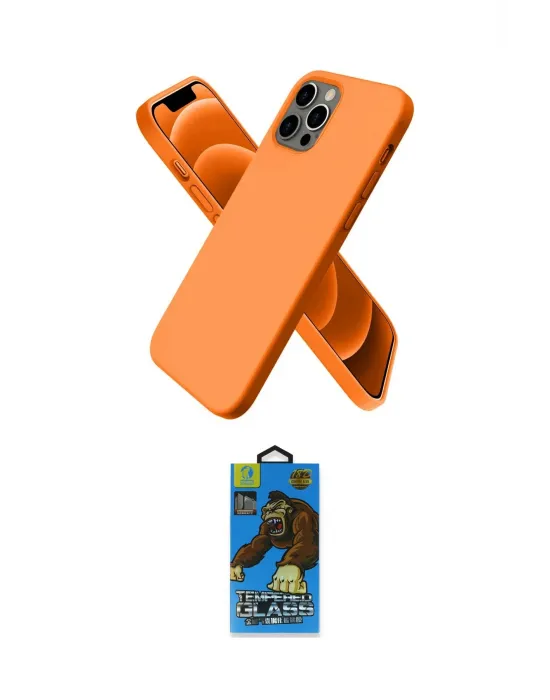 ieg™ iPhone 12 Pro Max Kılıf Kozmos Yansıma Özel Seri - Siyah 18D Cam Ekran Koruyucu