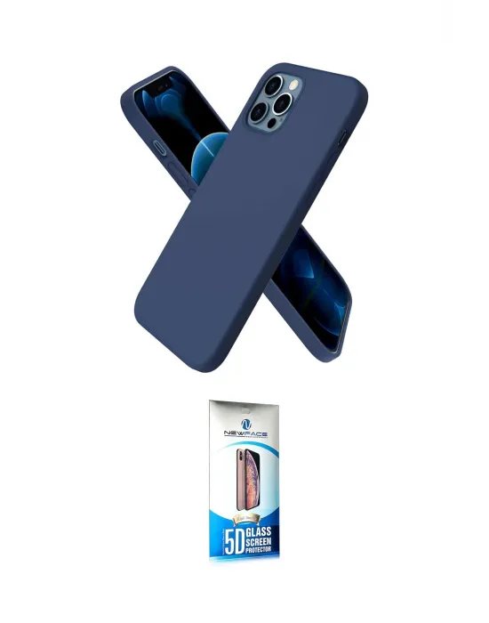 ieg™ iPhone 12 Pro Max Kılıf Kozmos Yansıma Özel Seri - Siyah 5D Eko Cam Ekran Koruyucu
