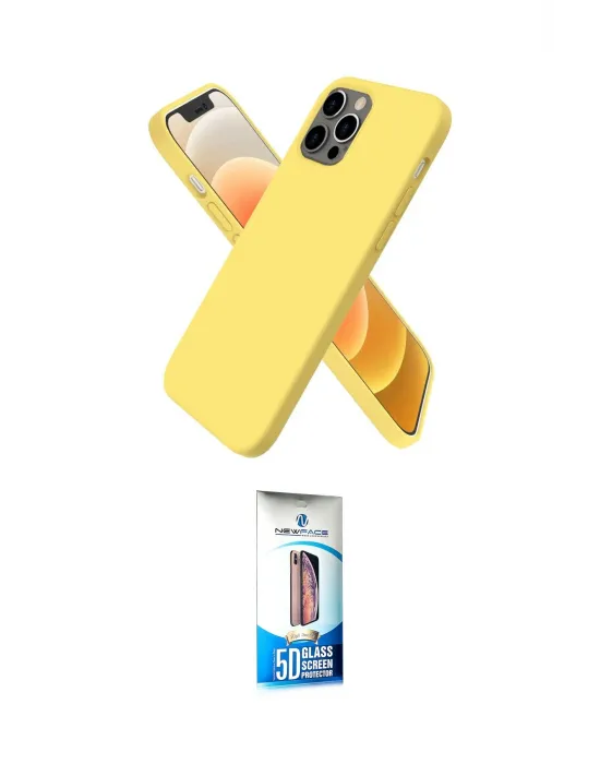 ieg™ iPhone 12 Pro Max Kılıf Kozmos Yansıma Özel Seri - Siyah 5D Eko Cam Ekran Koruyucu