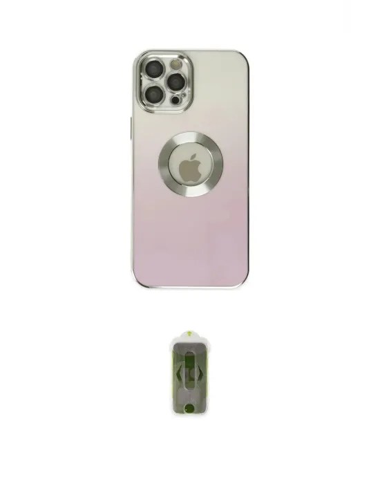 ieg™ iPhone 12 Pro Max Kılıf Kutup Yansıma Özel Seri - Siyah Joko Magic 5D Hayalet Cam