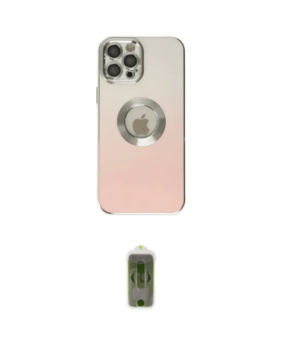 ieg™ iPhone 12 Pro Max Kılıf Kutup Yansıma Özel Seri - Siyah Joko Magic 5D Hayalet Cam