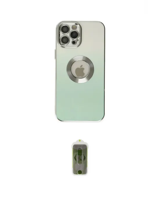 ieg™ iPhone 12 Pro Max Kılıf Kutup Yansıma Özel Seri - Siyah Joko Magic 5D Hayalet Cam