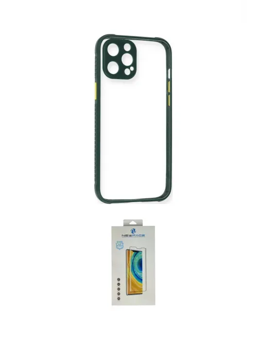 ieg™ iPhone 12 Pro Max Kılıf Nova Asil Özel Seri - Siyah Polymer Nano Ekran Koruyucu