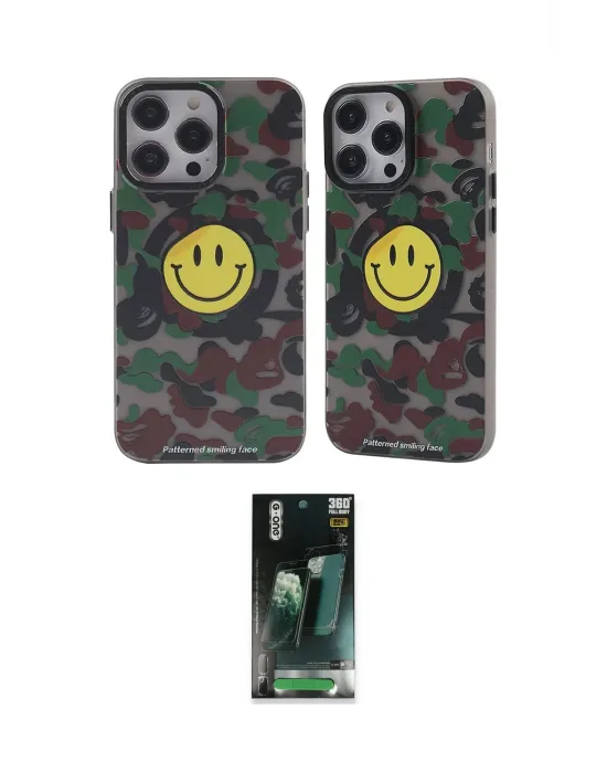ieg™ iPhone 12 Pro Max Kılıf Nova Doku Koleksiyonu - Şeffaf 360 Full Body Arka Koruyucu
