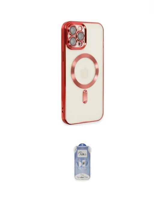 ieg™ iPhone 12 Pro Max Kılıf Nova Işık Özel Seri - Siyah Joko Magic 5D Cam
