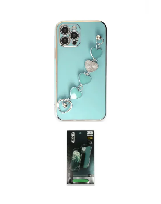 ieg™ iPhone 12 Pro Max Kılıf Nova Işık Prime - Şeffaf 360 Full Body Arka Koruyucu
