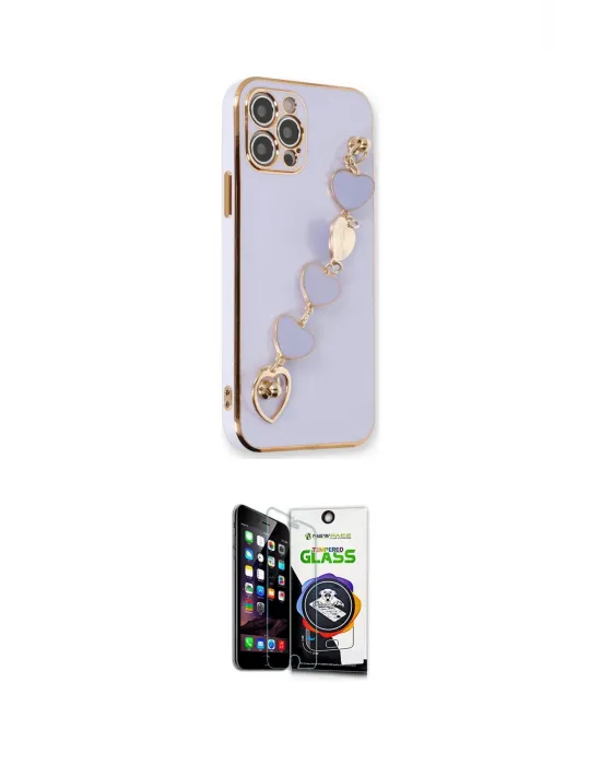 ieg™ iPhone 12 Pro Max Kılıf Nova Işık Prime - Şeffaf Temperli Cam Ekran Koruyucu