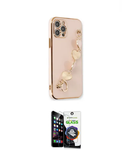 ieg™ iPhone 12 Pro Max Kılıf Nova Işık Prime - Şeffaf Temperli Cam Ekran Koruyucu