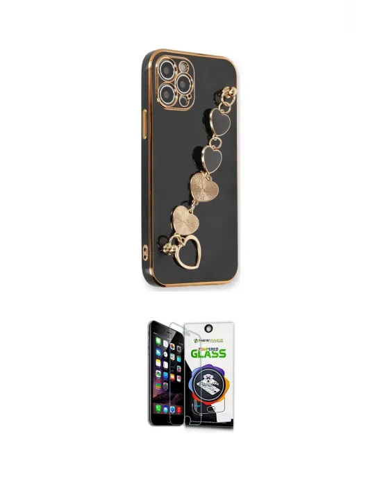 ieg™ iPhone 12 Pro Max Kılıf Nova Işık Prime - Şeffaf Temperli Cam Ekran Koruyucu