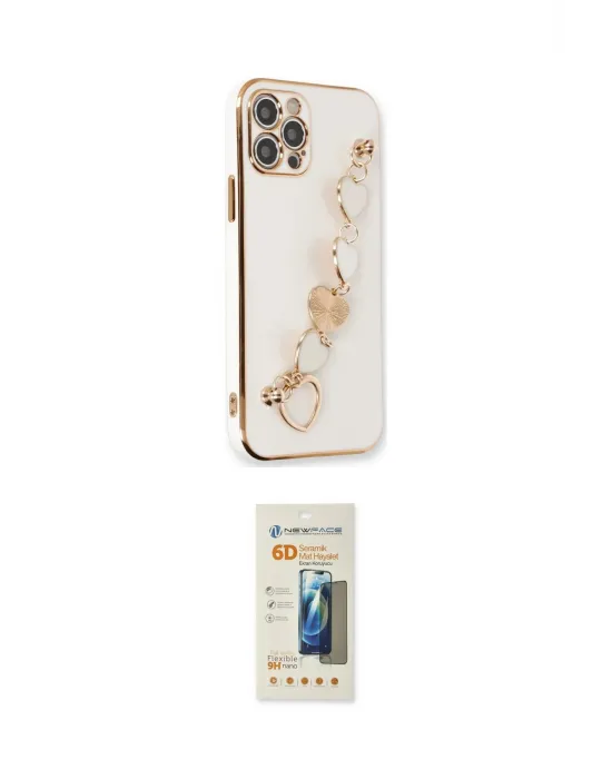 ieg™ iPhone 12 Pro Max Kılıf Nova Işık Prime - Siyah 6D Mat Seramik Hayalet Nano Ekran Koruyucu