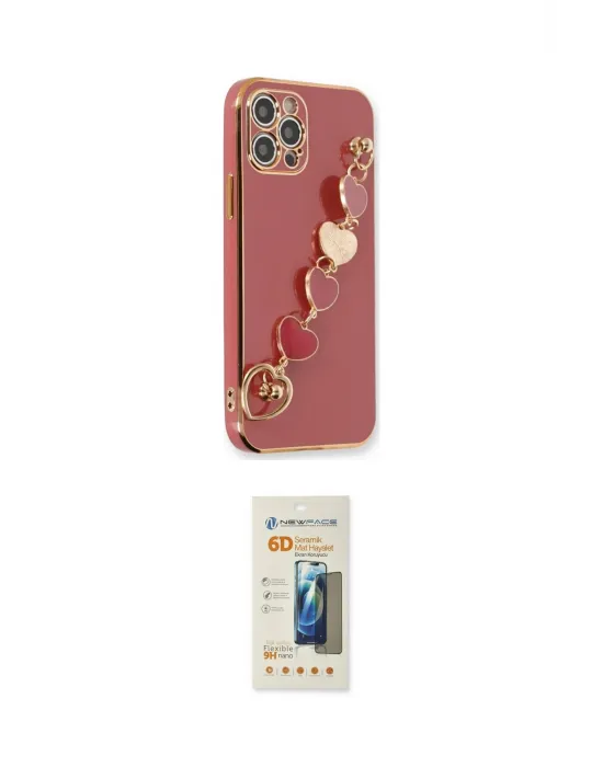 ieg™ iPhone 12 Pro Max Kılıf Nova Işık Prime - Siyah 6D Mat Seramik Hayalet Nano Ekran Koruyucu