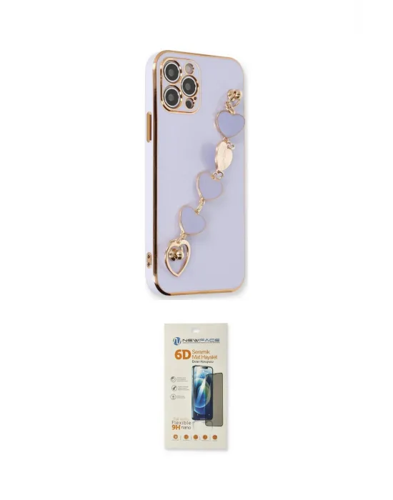 ieg™ iPhone 12 Pro Max Kılıf Nova Işık Prime - Siyah 6D Mat Seramik Hayalet Nano Ekran Koruyucu