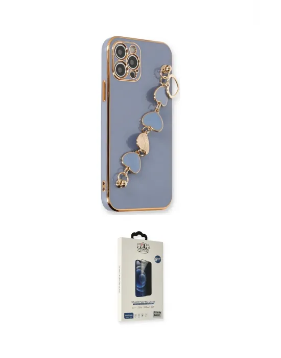 ieg™ iPhone 12 Pro Max Kılıf Nova Işık Prime - Siyah Bilvis Hayalet Cam Ekran Koruyucu