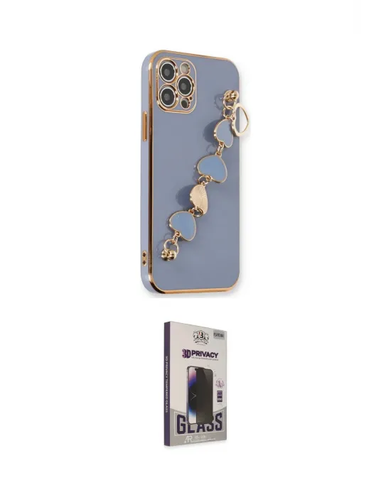 ieg™ iPhone 12 Pro Max Kılıf Nova Işık Prime - Siyah Bilvis Hayalet Cam Ekran Koruyucu