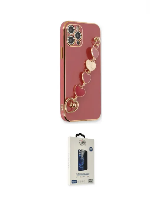 ieg™ iPhone 12 Pro Max Kılıf Nova Işık Prime - Siyah Bilvis Hayalet Cam Ekran Koruyucu
