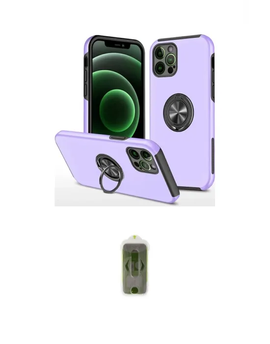 ieg™ iPhone 12 Pro Max Kılıf Odak Form Prime - Siyah Joko Magic 5D Hayalet Cam