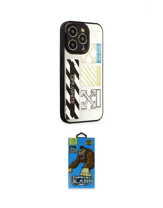 ieg™ iPhone 12 Pro Max Kılıf Odak Klasik Serisi - Siyah 18D Cam Ekran Koruyucu