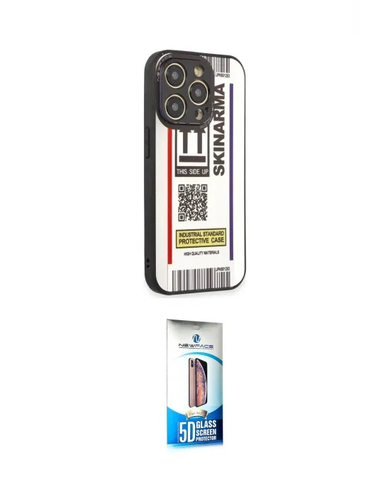 ieg™ iPhone 12 Pro Max Kılıf Odak Klasik Serisi - Siyah 5D Eko Cam Ekran Koruyucu