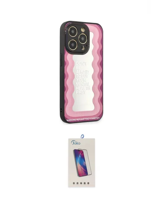 ieg™ iPhone 12 Pro Max Kılıf Odak Klasik Serisi - Siyah Joko 5D Cam